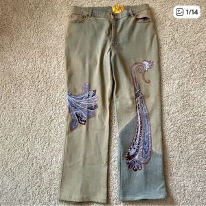 Vintage Patchwork Paisley Anev Jeans